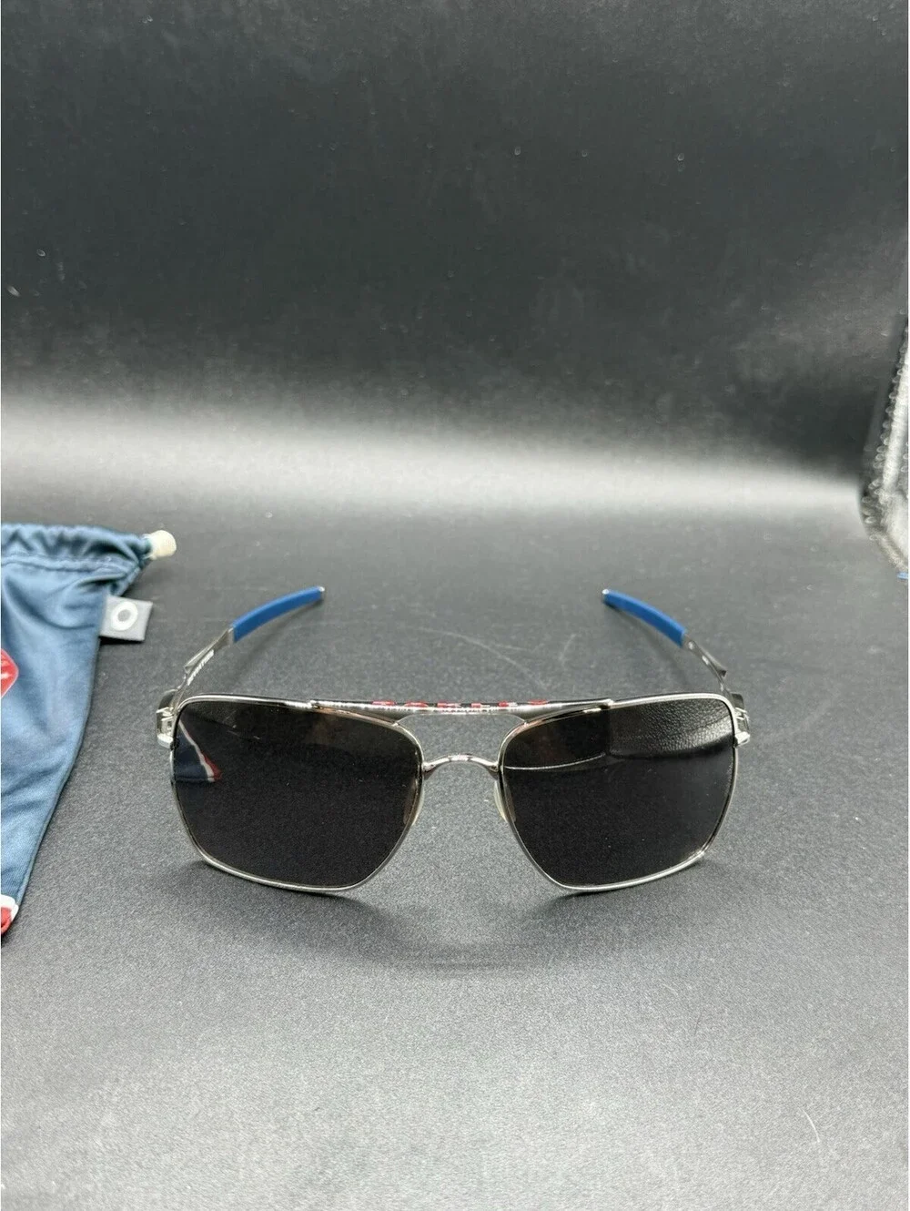 Oakley Deviation Polished Chrome/Grey Lenses OO4061-09 Team USA